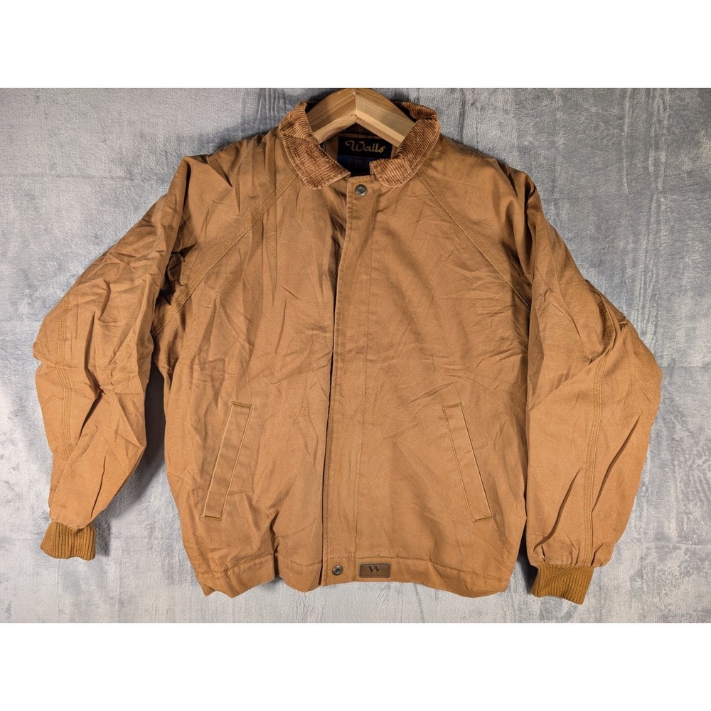 Walls Zero-Zone Men's Vintage Insulated Work Jacket Duck Canvas Brown Size‎ M